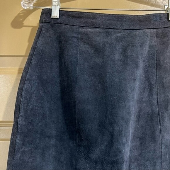 Vintage 100% Leather Pencil Skirt By Paris Sport Club Size Small - Picture 3 of 12